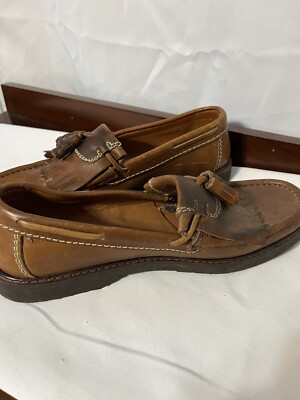 Vintage Eddie Bauer Tassel Loafers Men\'s 11.5 Brown Leather VTG Eddie Bauer Tassel Loafer Brown Leather | Mercari main image 4