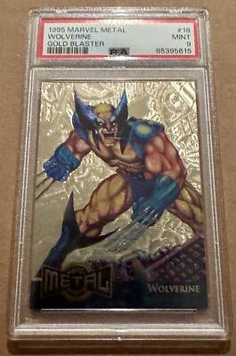 1995 Marvel Metal #18 Wolverine Gold Blaster PSA 9 Mint | eBay