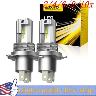 2/4X H4 9003 LED Headlight bulb Conversion Hi/Low Dual Beam For Car Motorcycle
