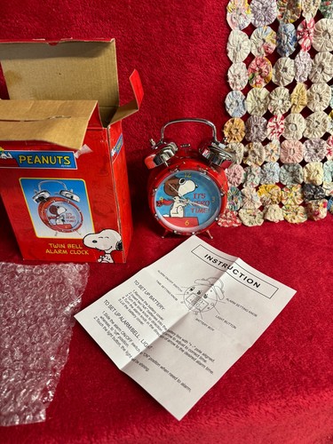 Vintage Peanuts 14 inch Snoopy Alarm Clock