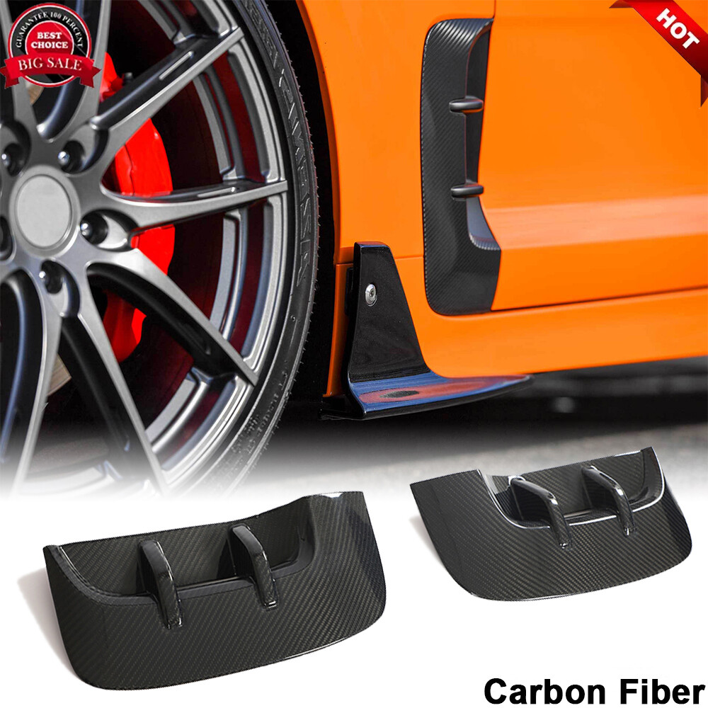 For Kia stinger 2018-23 Real Carbon Side Wing Air Flow Fender Intake Vent Cover