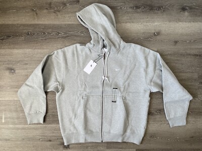 Nike Solo Swoosh Zip Hoodie Grey Size XL NEW ALD SKATE DUNK LOW