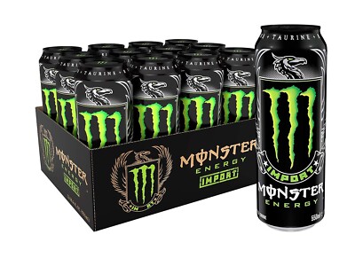 Monster Energy Drink Import - 18.6oz - Smooth Taste with Added