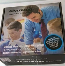 Alvoxcon Wireless Headset Lavalier Microphone System Wireless Lapel Mic TG210 