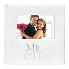  International Designs Mr. & Mrs. Album with Memo & Photo Opening Mr and Mrs