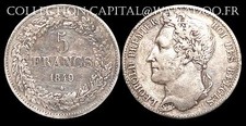 Belgique 5 Francs 1849 Léopold 1er SUP Argent