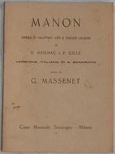 JULES MASSENET MANON OPERA OPERA LIRICA HENRI MEILHAC PHILIPPE GILLE OPERA LIBRETTO