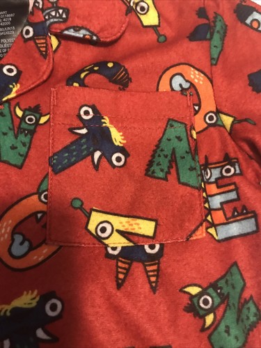 NWT~ Baby Boy 2 Pcs Alphabet Fall / Winter Pajamas Size 12 Months - Picture 3 of 8