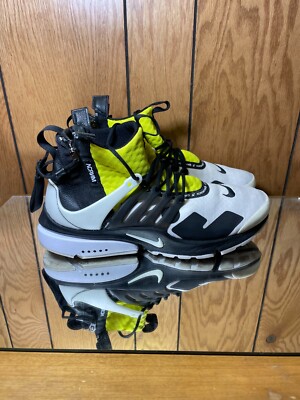 Nike Air Presto Mid Acronym Dynamic Yellow AH7832-100 Size US 9