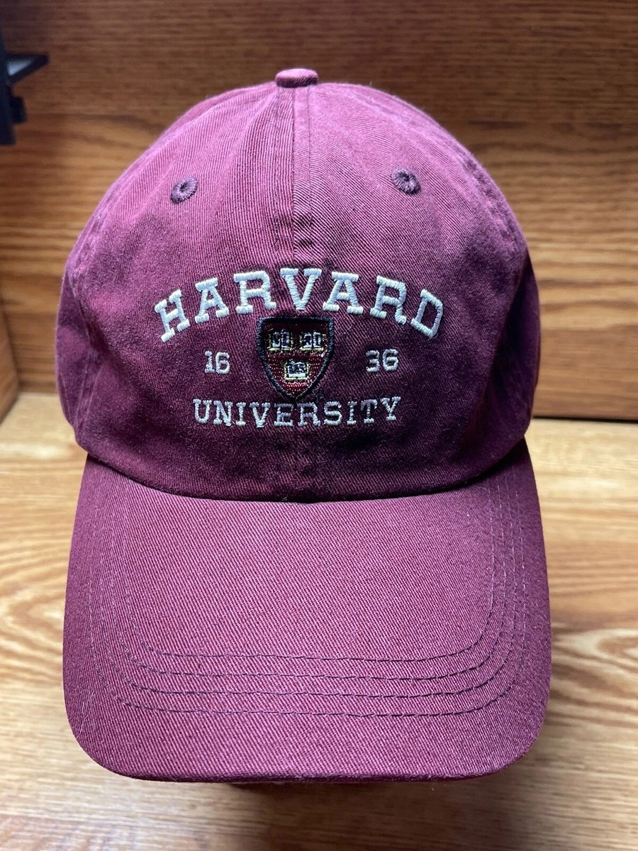 Harvard University X Champion Crimson Strapback Dad Hat Adjustable Strap EUC