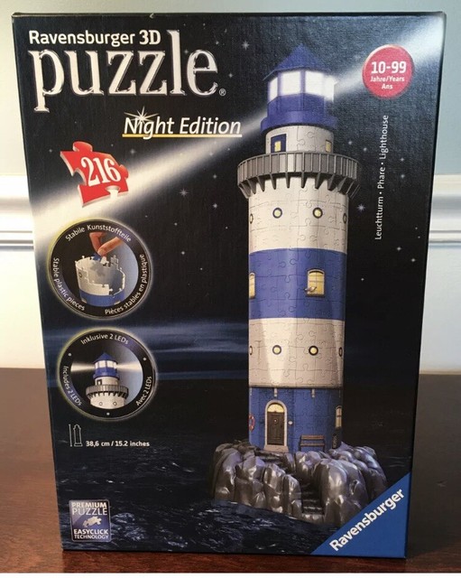 ravensburger 3d puzzle lighthouse night edition