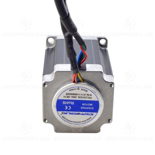 STEPPERONLINE Nema 23 motore passo-passo a circuito chiuso 262 once φ0,25 pollici con encoder CNC - Foto 4 di 5