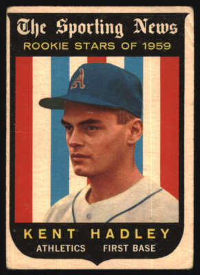 1959 Topps #127 Kent Hadley G RC Rookie Athletics 568603