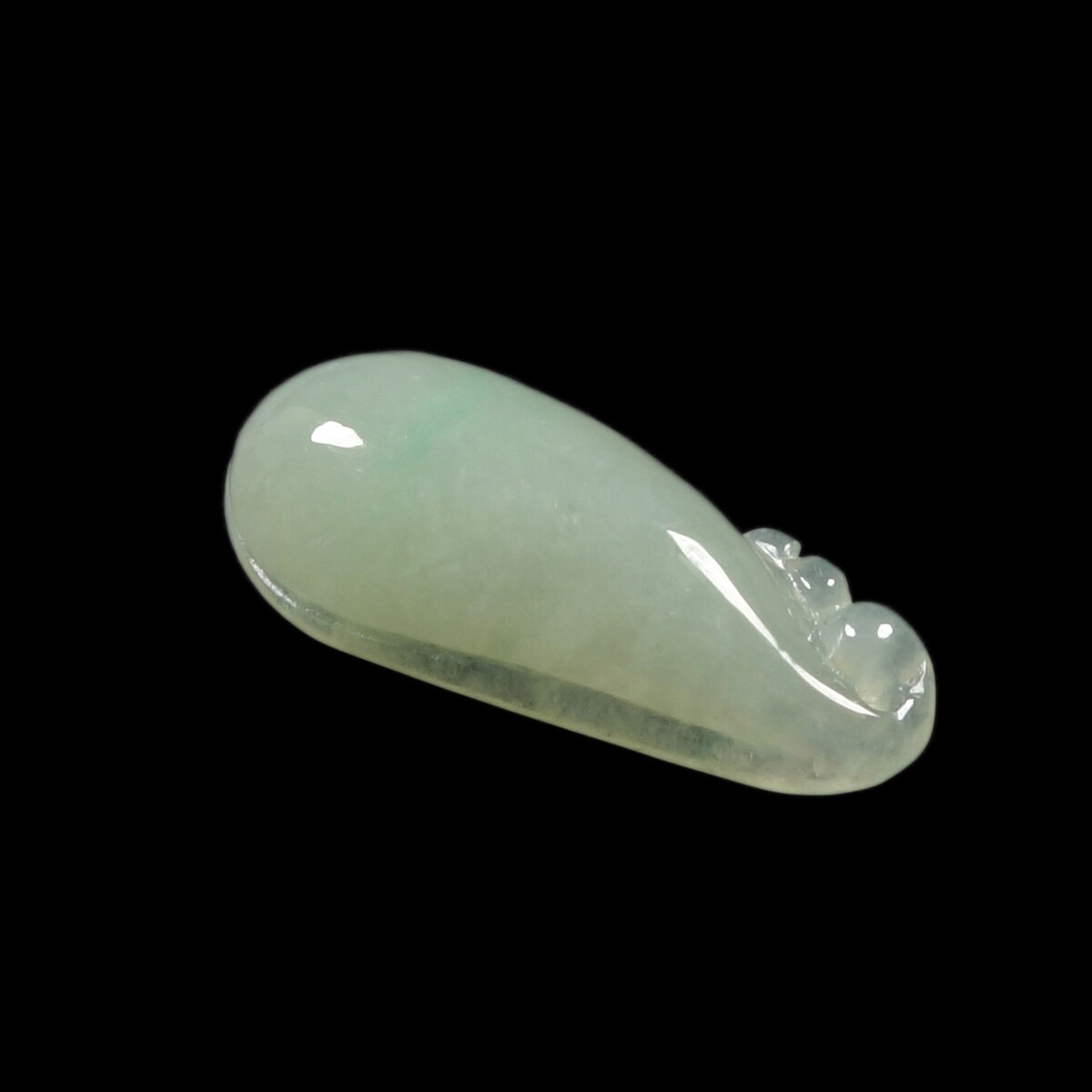 Certified Grade A 100% Natural Green Icy Jade Jadeite Pendant Hand