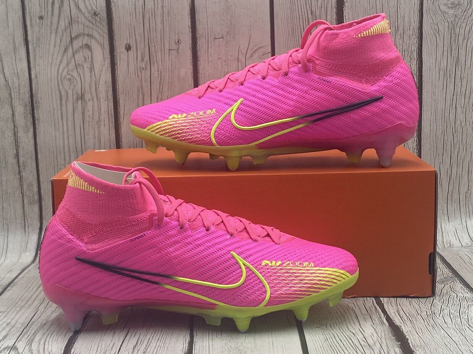 Мужские кроссовки Nike Zoom Mercurial Superfly 9 Elite SG-Pro AC Pink Blast FD0246-605 sz 12.5