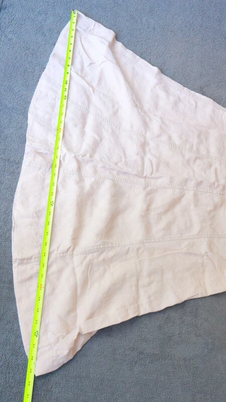 Falda de lino Westbound color tostado talla 6 beige topo simple línea A estilo clásico XU Foto 4 de 4