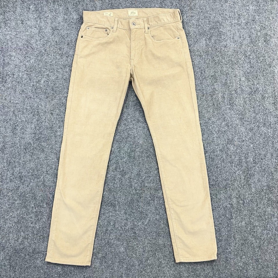 J Crew Corduroy Pants Mens 31x32 Style 484 Slim Straight Chino Casual