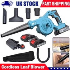 48V Cordless Leaf Blower, 2-in-1 Vacuum Cleaner with 2 Battery & Charger & Tube.