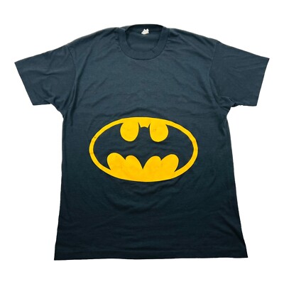 VINTAGE Screen Star Batman Bat Signal Single Stitch T Shirt 80s