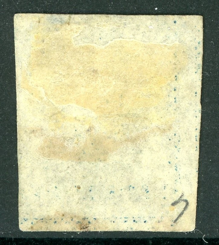Barbados 1935 British QV Blue on White Paper Scott #6 VFU U824 ⭐⭐⭐⭐⭐⭐⭐⭐ Foto 2 de 4