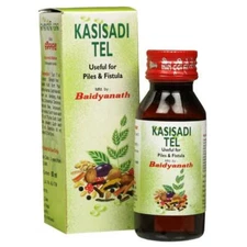 2 X Baidyanath Ayurvedic Kasisadi Taila 50ml for Bleeding & Non Bleeding Piles