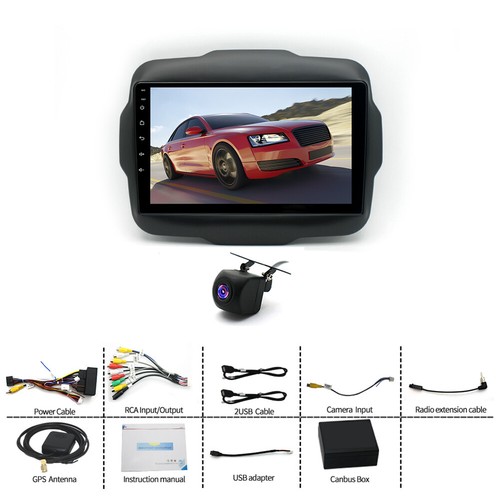 For Jeep Renegade 2015-2020 Android 13 Car Radio Stereo Carplay GPS Navi BT FM - Picture 5 of 18
