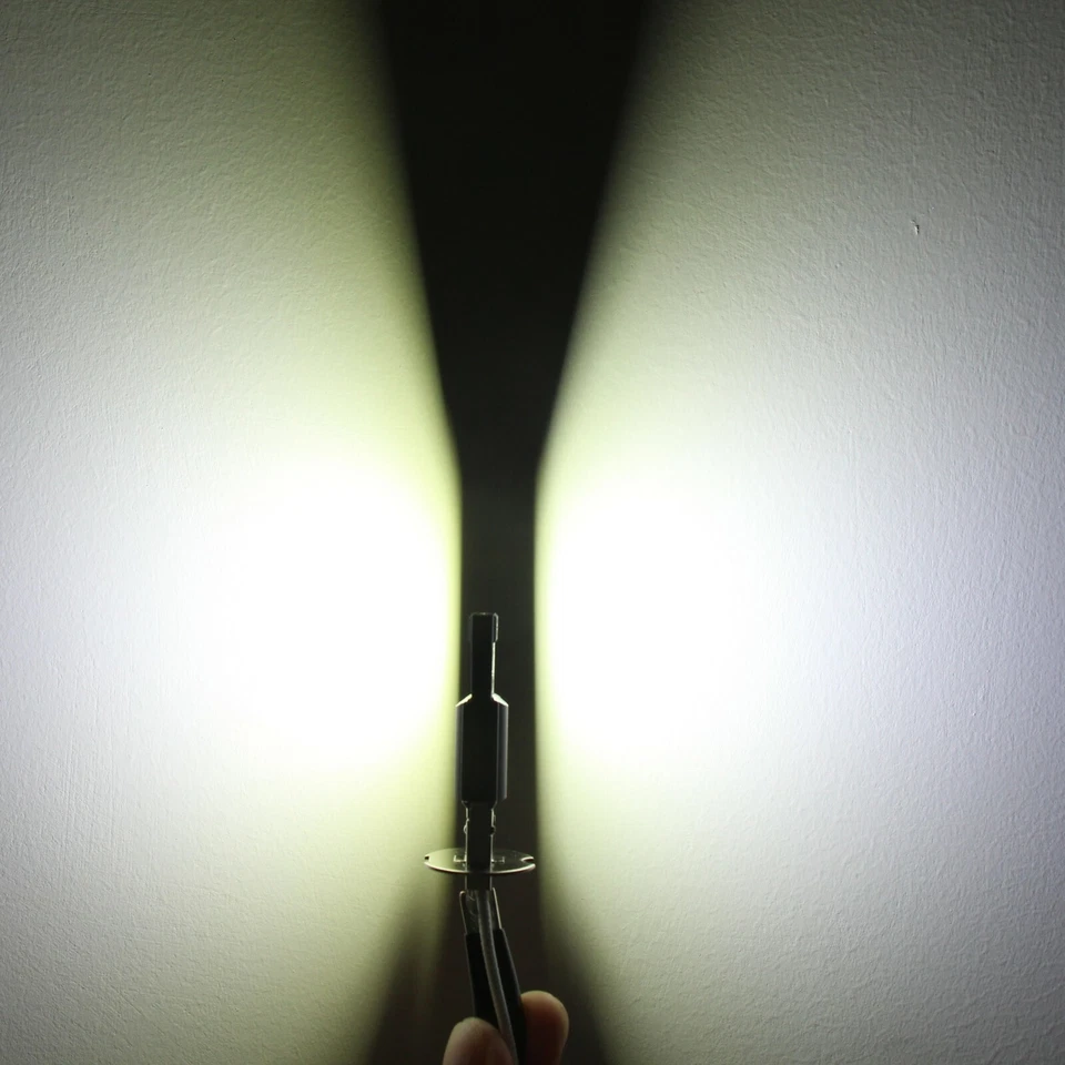 Alla Lighting 铝制 LED H3 雾灯灯泡 驾驶灯替换件,白色 6K — 第 4/4 张图片