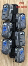 Wall mounted Ryobi 18v One+ Modular Battery Holder Tower for garage tool storage