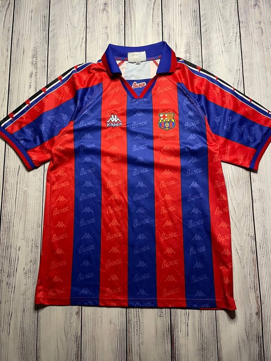 【新品未使用】FCバルセロナ1996/97ロナウドユニフォーム FC Barcelona 1996-97 Retro Ronaldo Nazario Soccer Home
