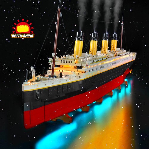 Brick Shine - LED Light Kit for Lego Titanic 10294 W/T Smoke System (NEW) - 第 2/27 張圖片