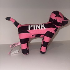 Victoria Secret PINK Pink  Black Miniature Plush Dog