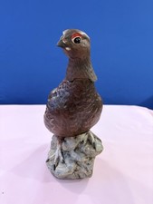 VINTAGE ROYAL DOULTON FAMOUS GROUSE CERAMIC WHISKY DECANTER (empty). With cork. 