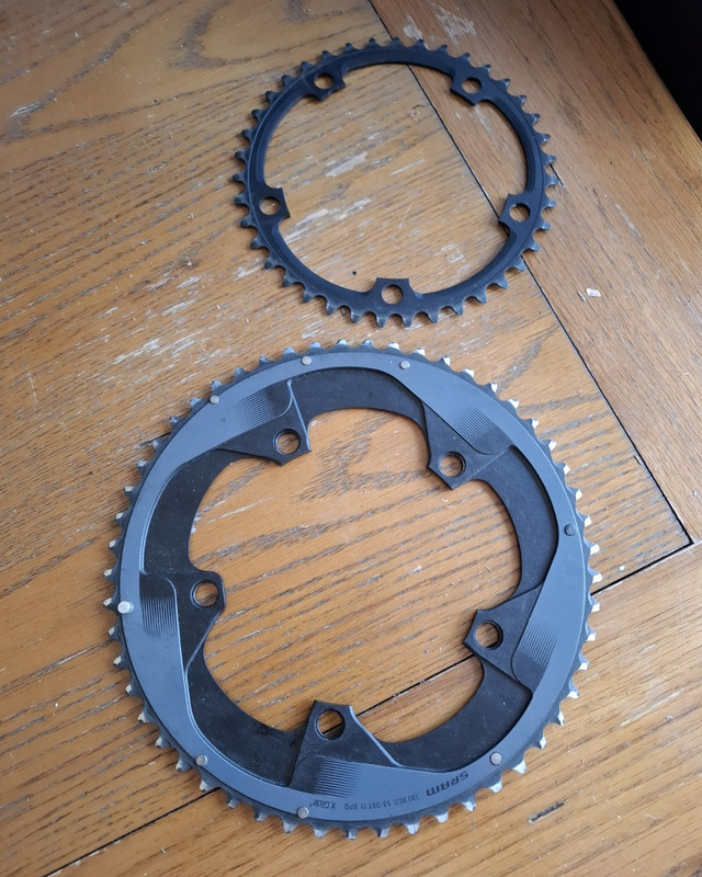 SRAM Force22 Chainring Set 53/39 130 BCD 5-Arm Black Aluminium SRAM Force22