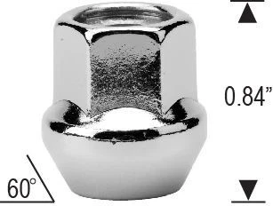 Tuercas de extremo abierto y cerraduras de rueda 12x1,5 para Ford Lincoln Mercury Foto 3 de 4