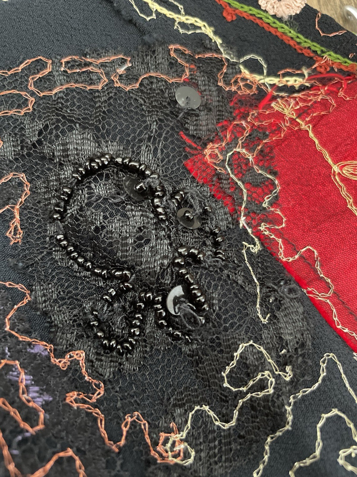 Vintage Chico’s Design Jacket Patchwork Embroider… - image 23