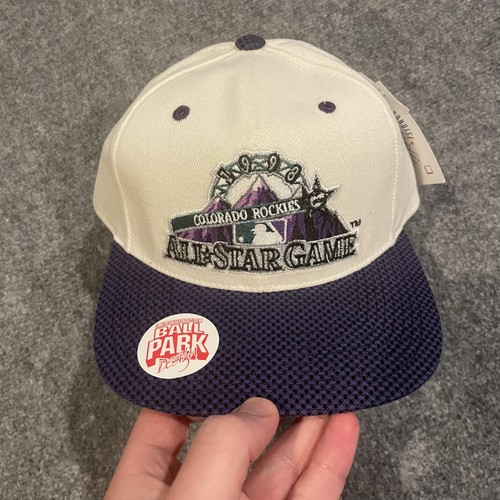 NWT Deadstock Vintage Colorado Rockies 1998 All Star Game Hat Strap Back MLB - Picture 3 of 14