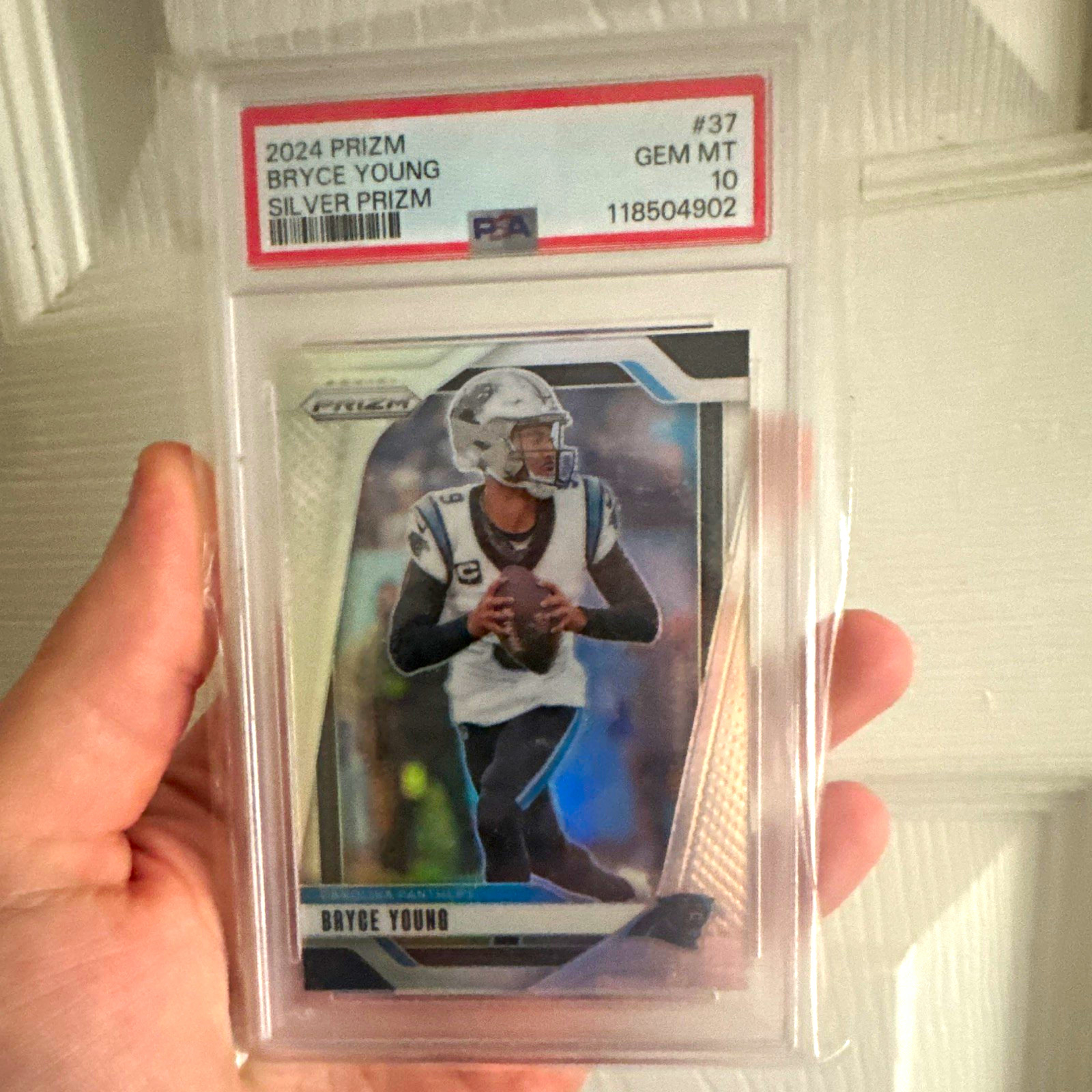 2024 Panini Prizm Bryce Young Silver Prizm #37 Panthers PSA 10