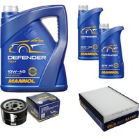 SCT Inspektionspaket 7L Mannol 10W-40 FüR Renault Kangoo 1.6 16V 1.4 Clio II