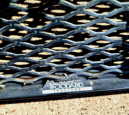 Vintage Woodard Wrought Iron Patio Nesting Table Steel Mesh with Original Label