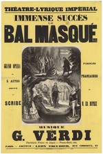 🎠Le Bal Masqué (Verdi) Opera Poster - 16x24” - Retro Decor