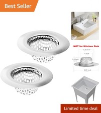 Elegant Stainless Steel Basket Strainer - 2 Pack for Effortless Drain Protection