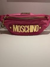 Moschino Pink Nylon Gold Logo Belt Bag / Bum ...