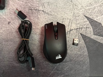 Corsair Harpoon RGB Wireless Gaming Maus RGB0075 schwarz - mit Dongle und Kabel
