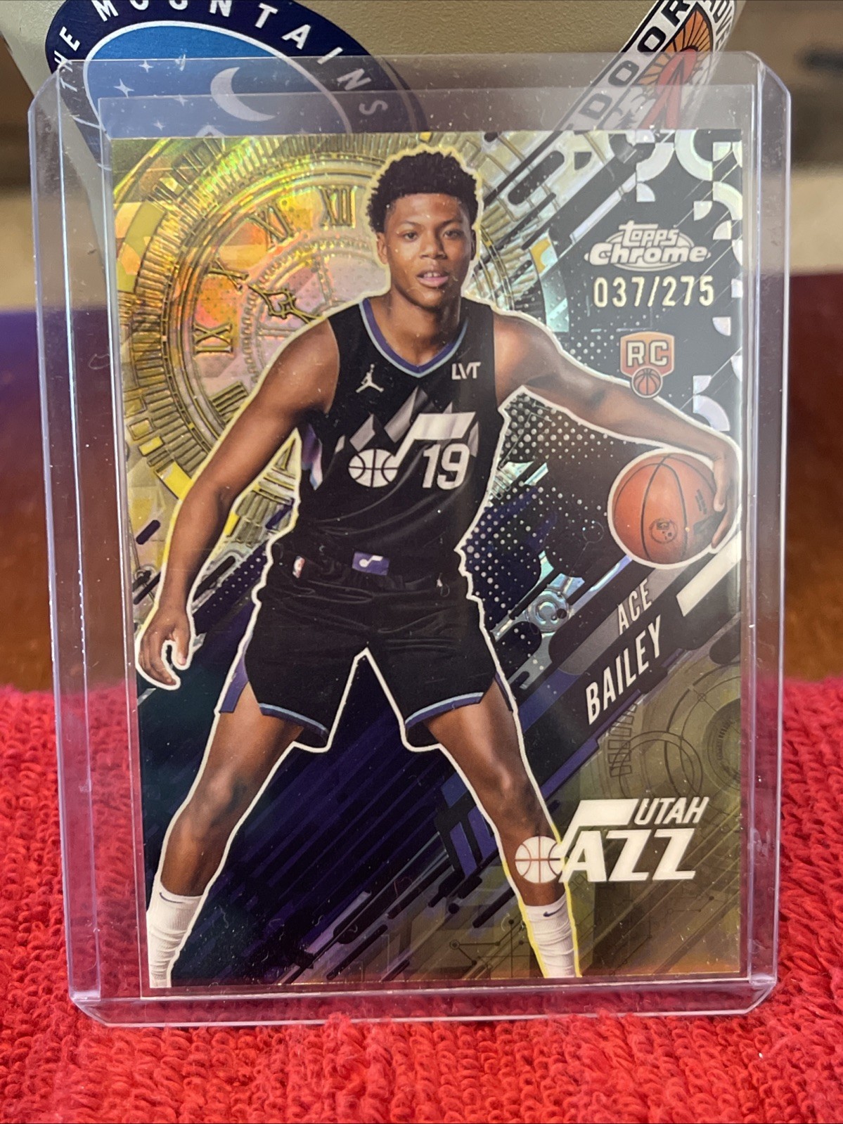 Ace Bailey 2025-26 Topps Chrome Go Time Rookie RC Yellow Refractor /275