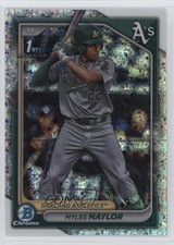 2024 Bowman Chrome Prospects Mini-Diamond Refractor Myles Naylor #BCP-136 19zn