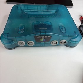 Nintendo 64 N64 Funtastic Ice Blue Console W/ Matching OEM Controller