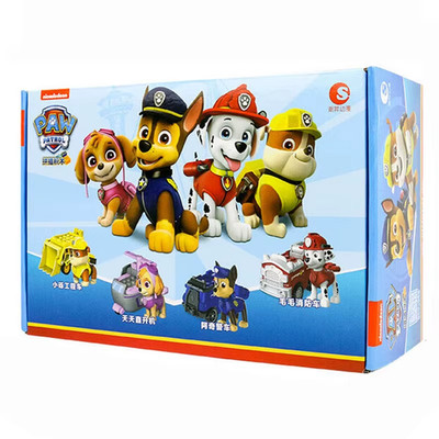 Paw Patrol 4PCS Pull Back Vehicle Cars Chase Skye Marshall Toy Set