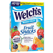 Welch's Fruit Snacks Gluten-Free Mixed Fruit Soft Fruit Snacks for Stocking Stuf