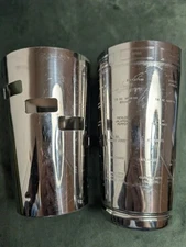Cocktail Maker Set Shaker Mixer Stainless Steel Measurements & Recipes. No Lid