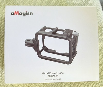 aMagisn For Insta360 GO3S GO3 Metal Frame Case Protective ActionCamera Protector
